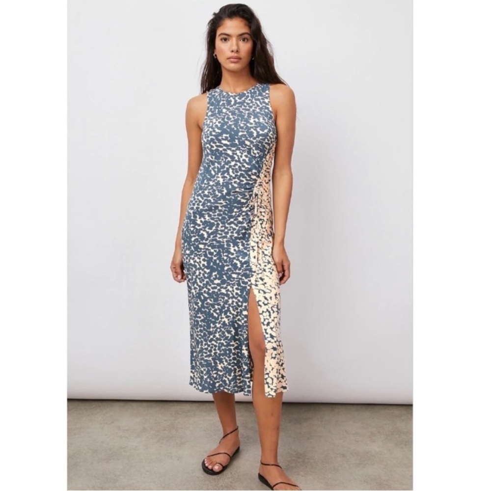Rails Gabriella Blue Textured Dress Size L